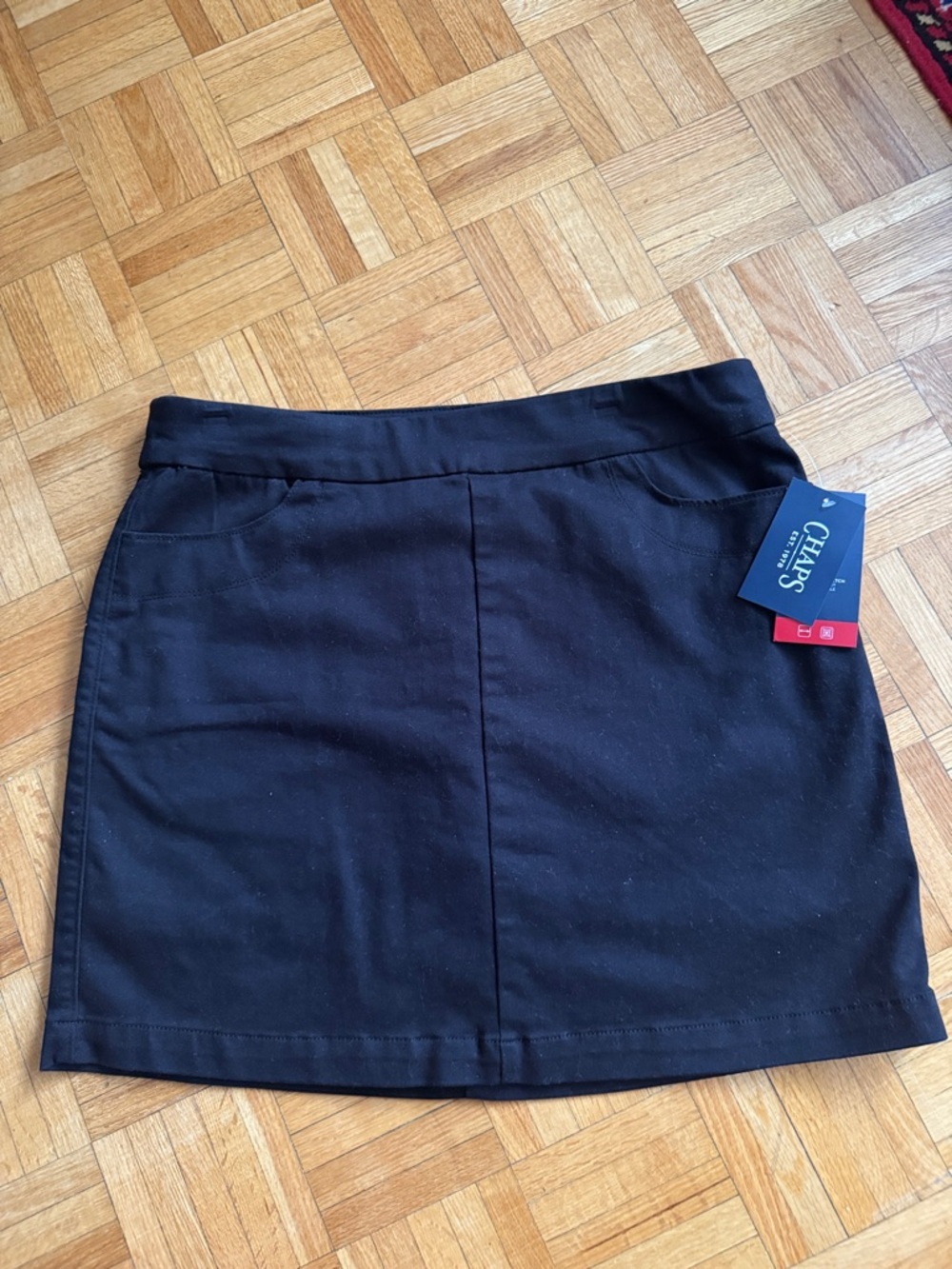 Chaps Ralph Lauren BNWT Black Mini SKORT with Pockets